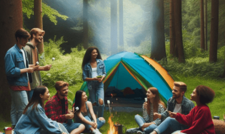 camping gear and outdoor activities